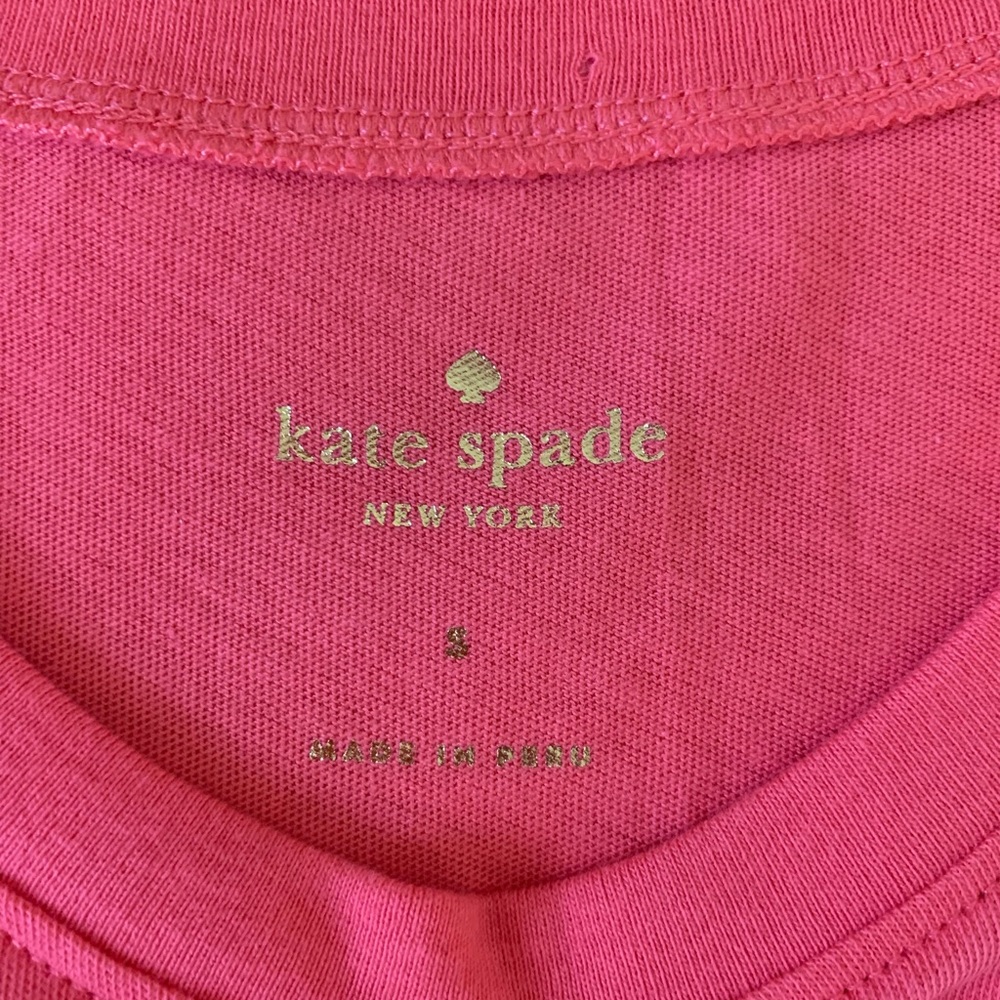 Kate Spade New York Pink Ruffle Sleeve Tee - Picture 4 of 16
